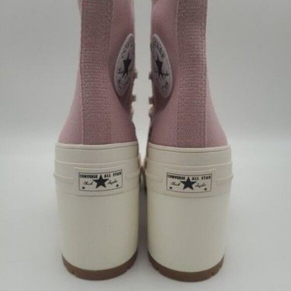 Converse Chuck 70 De Luxe Heel Women's Size 7.5 X-High Heel Static Pink Shoes - Picture 4 of 10